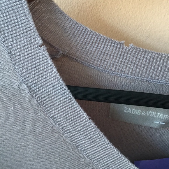 NWT Zadig Voltaire v-neck merino wool sweater - Picture 9 of 13